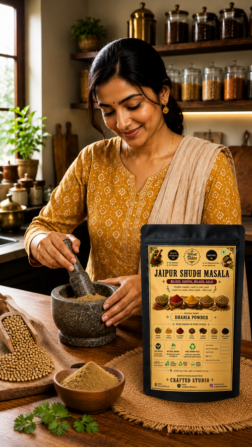 Amrit Fresh Pure Coriander Powder | Natural Coriander| Stone Ground | No Additives
